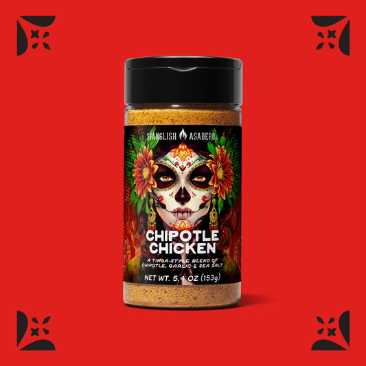 Spanglish Asadero Chipotle Chicken Seasoning Blend with Chipotle, Garlic, and Sea Salt, 5.4 oz