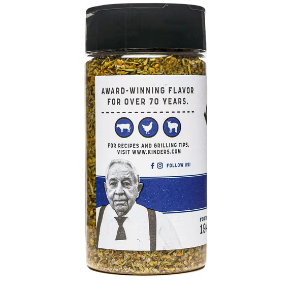 Kinder's Prime Rib Rub with Lemon Peel & Garlic, 5 oz
