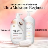 Olay Ultra Moisture Body Wash with Cocoa Butter, Vitamin B3 and Hyaluronic Blend, 35 fl oz
