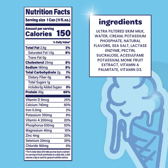 Nurri Ultra-Filtered Milkshake, 30g of Protein, Vanilla, 11 fl oz Can