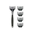 Harry's Winston Razor Handle for Men, Includes 5 Razor Blade Cartridges, Ink Chrome