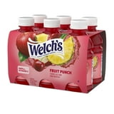 Welch's Fruit Punch Juice Drink, 10 fl oz On-the-Go Bottle (Pack of 6)