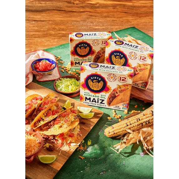 Siete Foods Gluten Free Maíz Corn Taco Shells 5.5 oz, 12ct