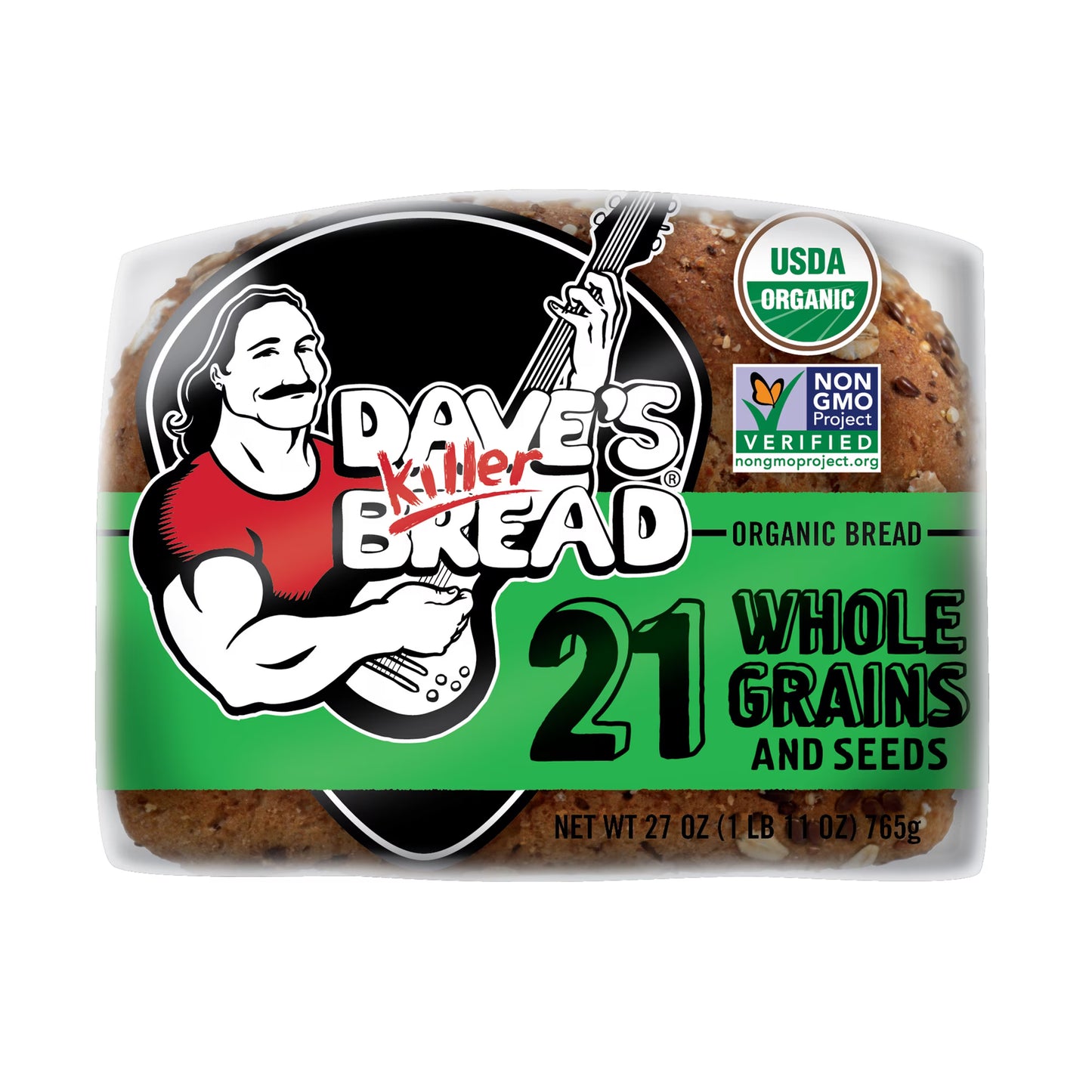 Dave's Killer Bread 21 Whole Grains and Seeds, Whole Grain Organic Bread, 27 oz Loaf