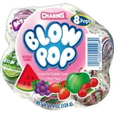 Blow Pops Bunch Pops 8 count. Peanut Free, Gluten Free. Milk and Soy may be present.
