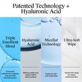 (3 pack) Neutrogena Hydro Boost Makeup Remover Wipes & Face Cleansing Towelettes, 25 Count