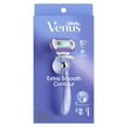Venus Manual Razor, Deluxe Smooth Swirl for Women, 5 Blades, Handle + 2 Refills, Purple