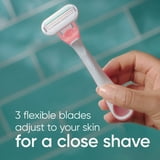 Venus Sensitive Women's 3 Blade Disposable Razor, 3 count, Pink