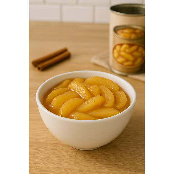 Margaret Holmes Fried Apples with Cinnamon, 15 oz Cans (Pack of 6), Bundled with JFS Recipe Card