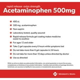 Member's Mark Extra Strength Acetaminophen 500mg Gelcaps, 400 ct.
