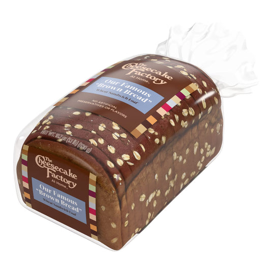 The Cheesecake Factory At Home Famous "Brown Bread" Sweet Wheat Sandwich Loaf, 18.7 oz, Kosher Rye Bread, Bag