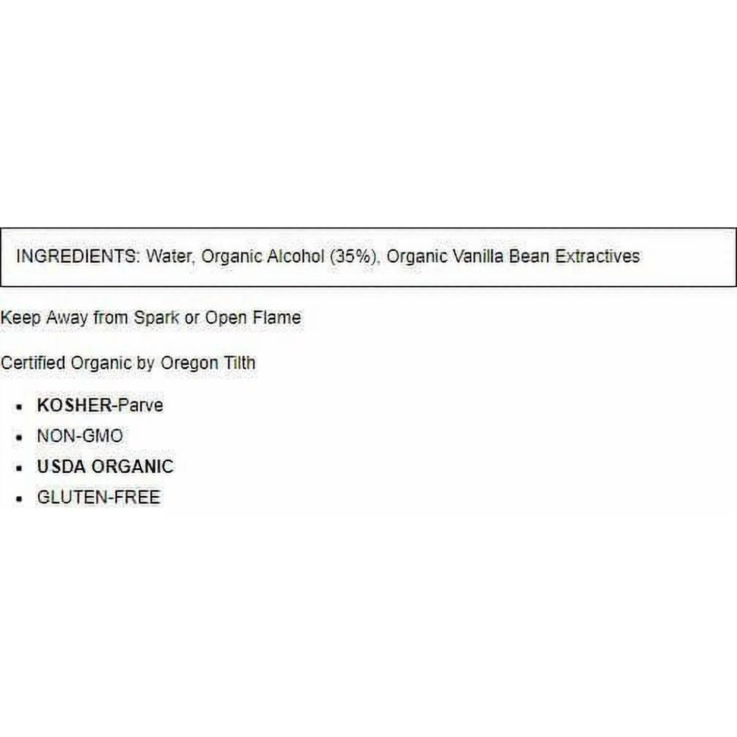 Flavorganics Extract Organic Vanilla, 2 Fl Oz