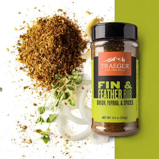 Traeger Pellet Grills Fin & Feather Rub, Mixed Spices and Seasonings, 8.5 oz