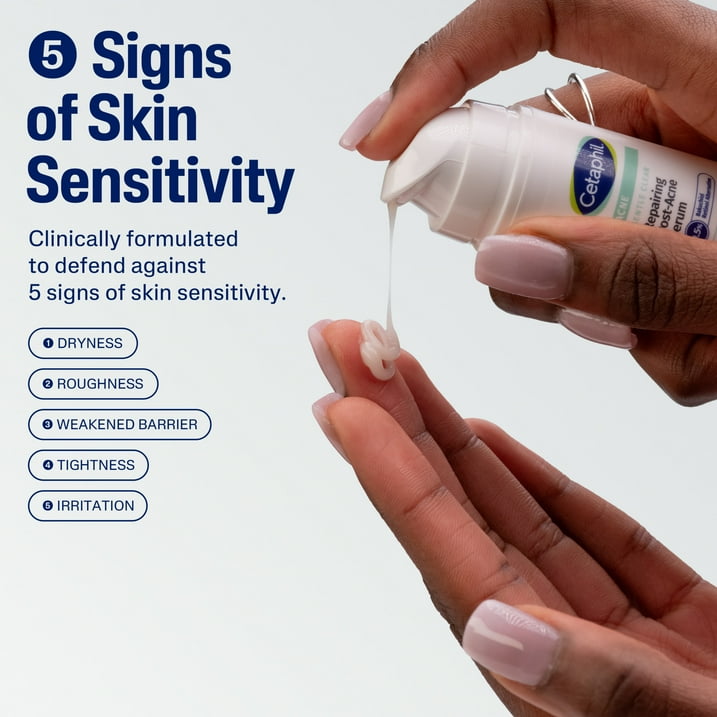 Cetaphil Gentle Clear Repairing Post-Acne Serum, Retinol Alternative, Oil Free Serum, Acne-Prone Skin, 1 fl oz