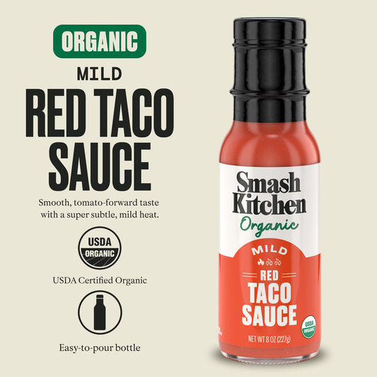 Smash Kitchen Organic Mild Red Taco Sauce, 8 oz