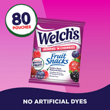 Welch's Gluten Free Bulk Fruit Snacks, Berries N Cherries, 0.8 oz, 80 Count