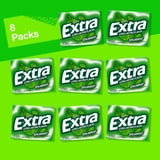 EXTRA Spearmint Sugar Free Chewing Gum, 15 Sticks per Pack, 8 Pack Bulk