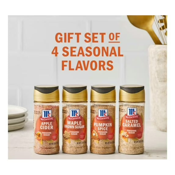 McCormick Fall Finishing Sugar Limited Edition Complete Full Set Of 4 New 2025