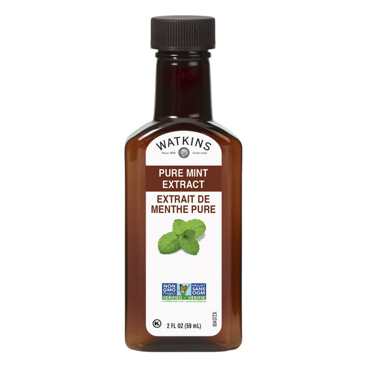 Watkins Pure Mint Extract, 2 fl oz (Shelf Stable, Plastic container)