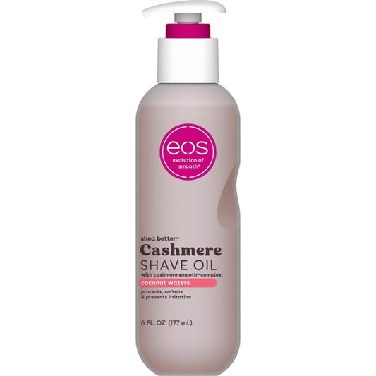 (2 pack) eos Cashmere Shave Oil for Smooth Skin - Coconut Waters - 6 fl oz