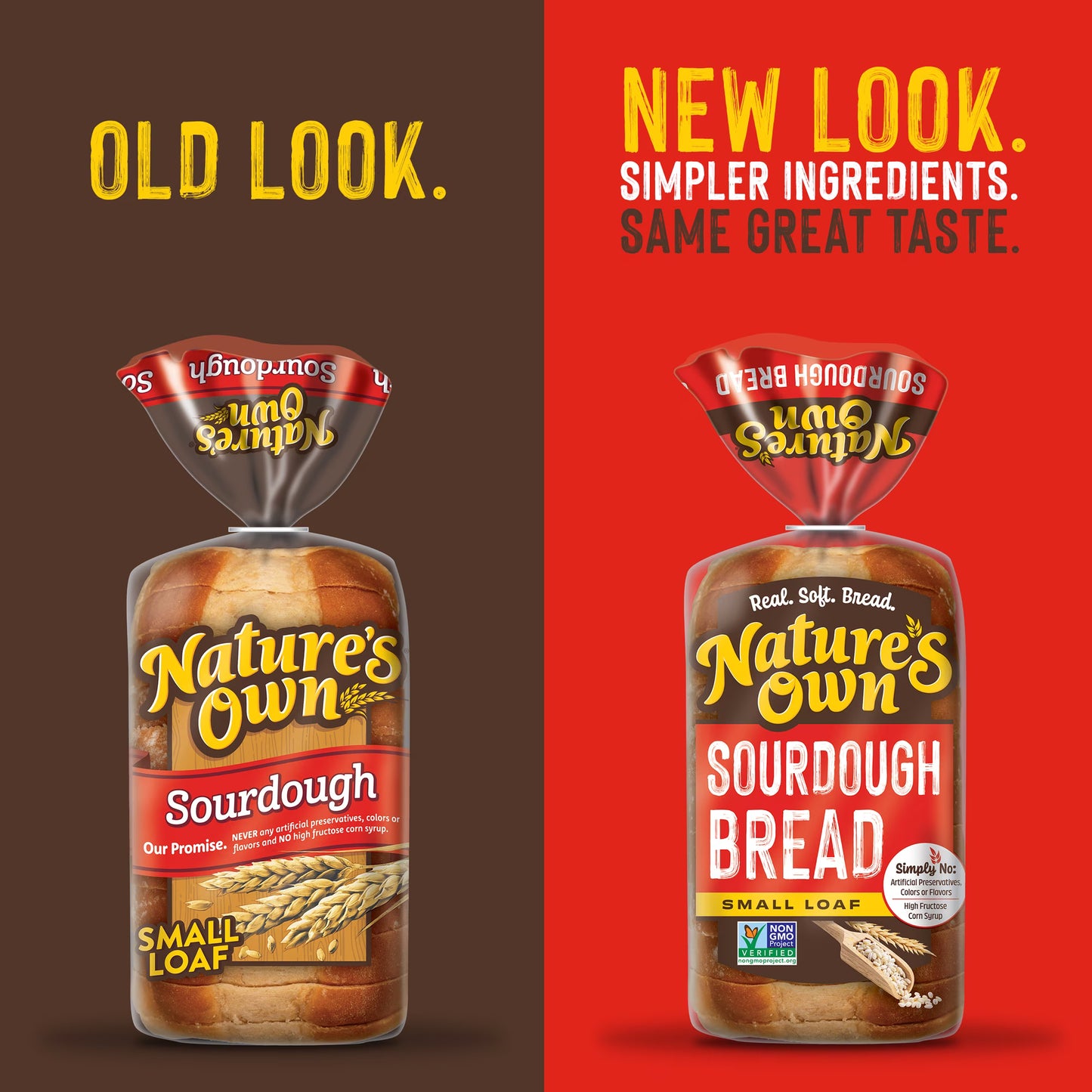 Nature's Own Sourdough, Small Loaf Size, Non-GMO Sliced Sourdough Sandwich Bread, 12 oz Loaf