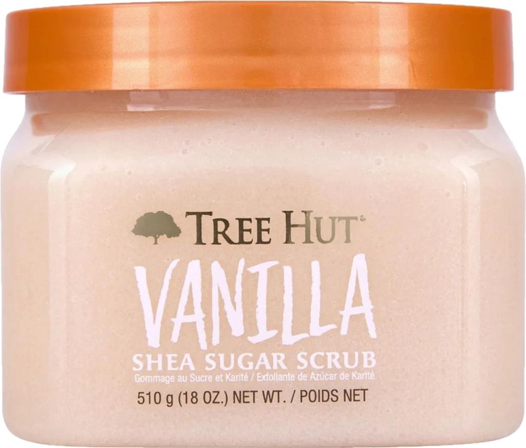 Tree Hut Vanilla Body Care Bundle, Shea Sugar Scrub, Foaming Gel Body Wash & Whipped Body Butter, Exfoliate, Cleanse and Moisturize Dry Skin with Sweet Vanilla Scent, Non-Greasy Hydration