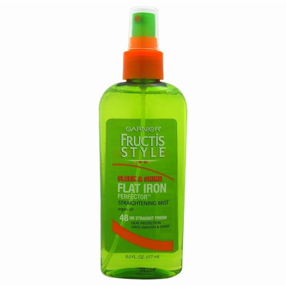 Garnier Fructis Flat Iron Perfector Straightening Mist & Frizz Control Hair Serum Set with Argan Oil, 6 fl oz