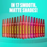 NYX Professional Makeup Fat Matte Lipstick, Smooth Color Long Lasting Lipstick, Mauve Cloud, 0.07 oz