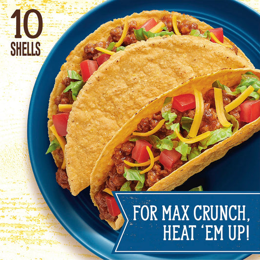 Old El Paso Protein Advantage Taco Shells, 10g Protein, Gluten Free, 10 Count, 4.94 oz