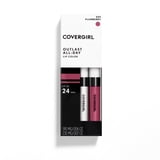 Covergirl Outlast All-Day Lip Color Liquid Lipstick and Moisturizing Topcoat, Longwear, PLUM BERRY