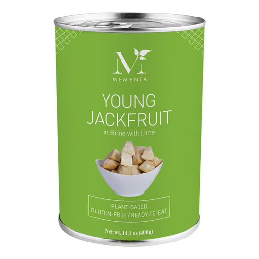 Mementa Inc (6 pack) Plain Jackfruit in Brine with Lime, 14 oz. Can