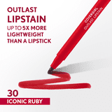 COVERGIRL Outlast Lipstain, 30 Iconic Ruby, Red, 0.05 fl oz