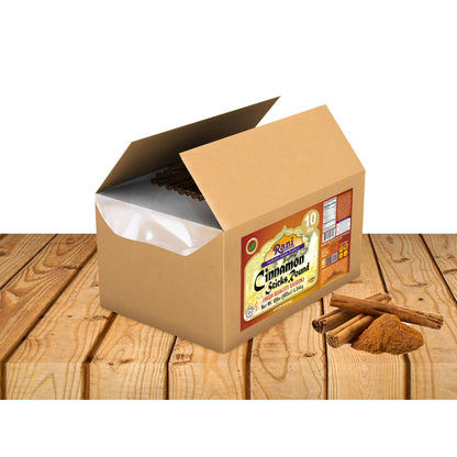 Rani Cinnamon Sticks 160oz (10lbs) 4.54kg Bulk Box - 875-1000 Sticks - Strong Aroma, Perfect for Baking, Cooking & Beverages | 3+ Inches Length - Cassia Saigon Cinnamon from Vietnam | Kosher
