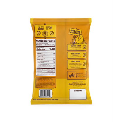 HIPPEAS Chickpea Tortilla Chips, Nacho Vibes, Gluten Free, 3g Protein, 1 oz, 21 Pack