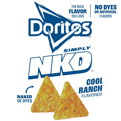 Doritos Simply Cool Ranch Flavored Tortilla Chips, 2.625 oz