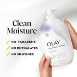 Olay Ultra Moisture Exfoliating Body Wash, Vitamin B3 and Hyaluronic Blend, 35 fl oz