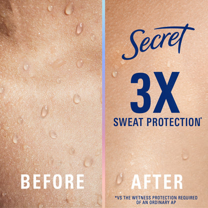 Secret Clinical 100HR Antiperspirant Deodorant, Invisible Solid, Protecting Powder, 2.6 oz