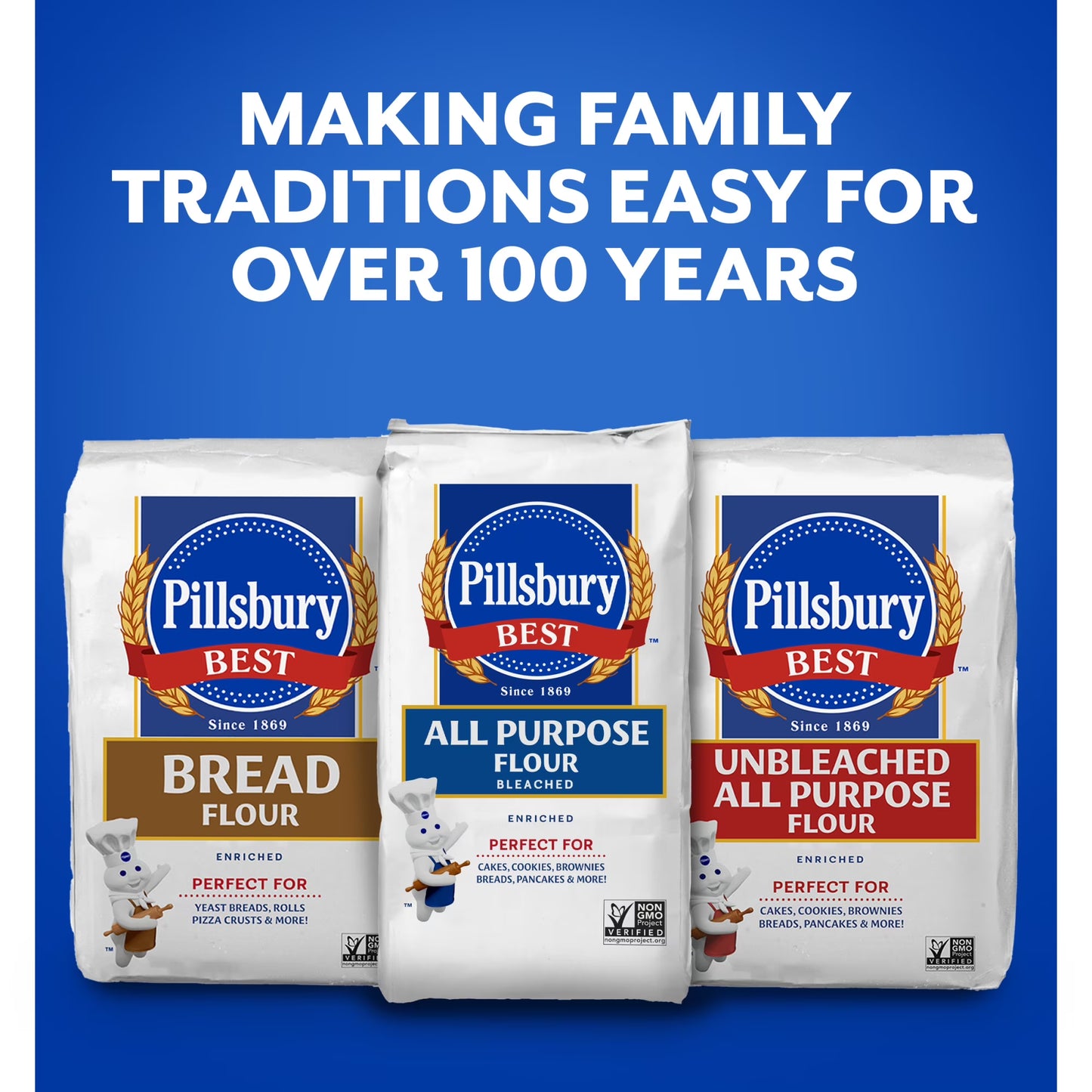 Pillsbury All Purpose Flour, 2 Lb Bag