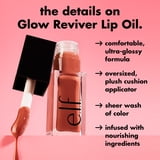 e.l.f. Glow Reviver Lip Oil, Rose Envy, 0.25 fl. oz.