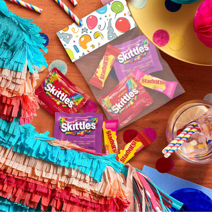 (3 pack) Skittles & Starburst Fun Size Chewy Candy Variety Bag, Party Size - 20.13 oz Bulk Bag