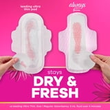 Always Radiant with FlexFoam Pads, Size 3, Extra Heavy, Wings, 40 Count