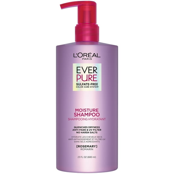L'Oreal Paris Ever Pure Sulfate Free Moisture Shampoo for Dry Hair, 23 fl oz