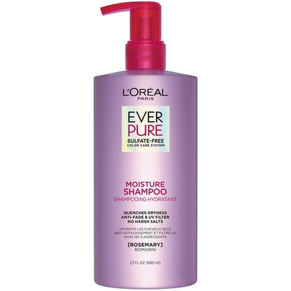 L'Oreal Paris Ever Pure Sulfate Free Moisture Shampoo for Dry Hair, 23 fl oz
