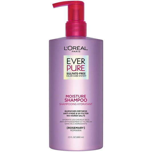 L'Oreal Paris Ever Pure Sulfate Free Moisture Shampoo for Dry Hair, 23 fl oz