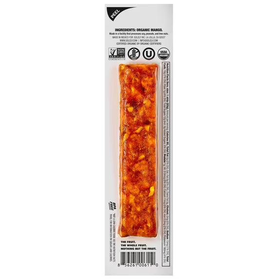 (4 pack) Solely Organic Mango Fruit Snack Jerky, Made with Real Fruit, 0.8 oz