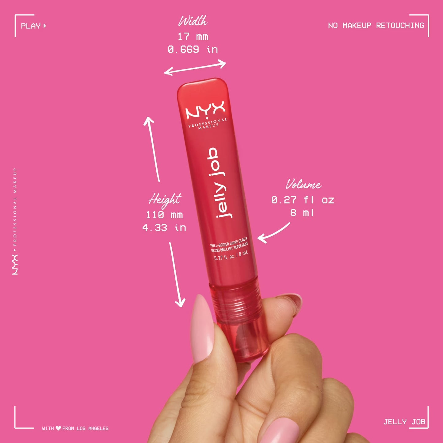 NYX Professional Makeup Jelly Job Lip Gloss, Juicy Jelly 10
