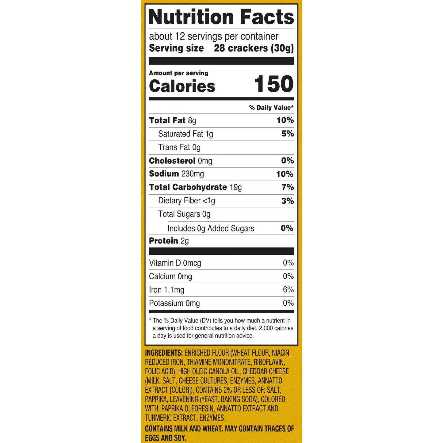 Great Value Cheese Crackers, 12.4 oz