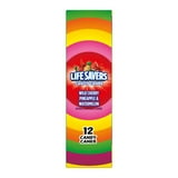 LIFE SAVERS Assorted Fruit Flavors Christmas Holiday Candy Canes Stocking Stuffers Individually Wrapped, 12 Count