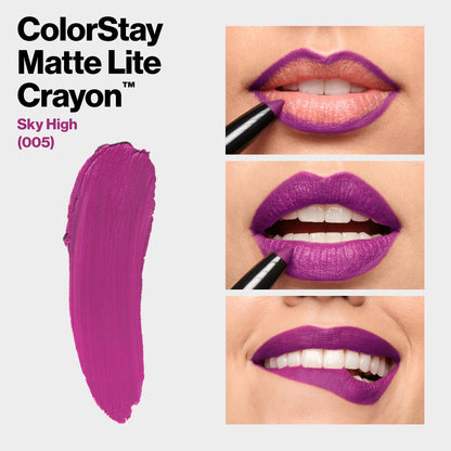 Revlon ColorStay Matte Lite Crayon, 005 Sky High, 0.049 oz