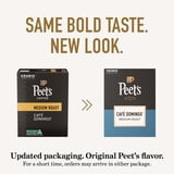 Peet's Coffee Cafe Domingo Blend Premium Medium Roast Keurig K-Cup Coffee Pods, 22 Count
